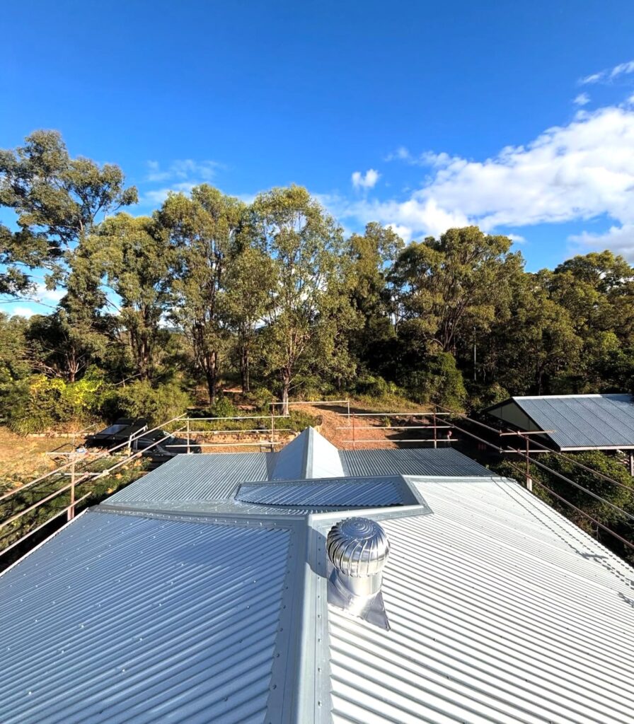Metal roof replacement in the Sunshine Coast hinterland