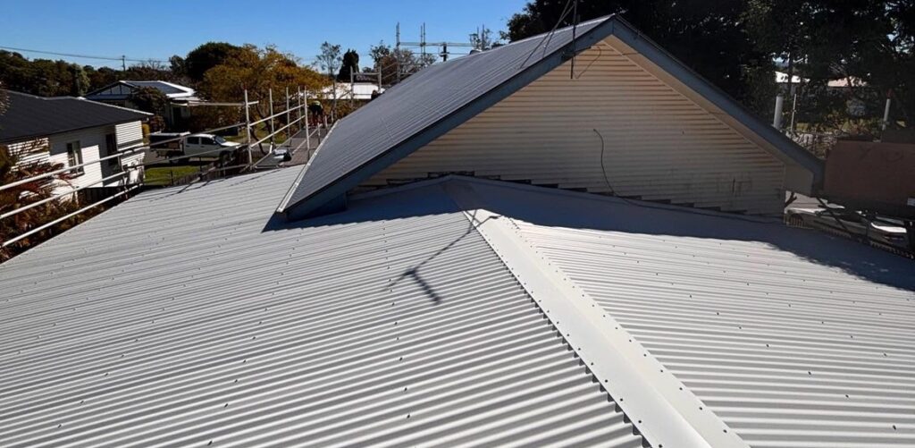 After: Re-roof with new gable flashings, Sunshine Coast roofing by Young Gunns Roofing